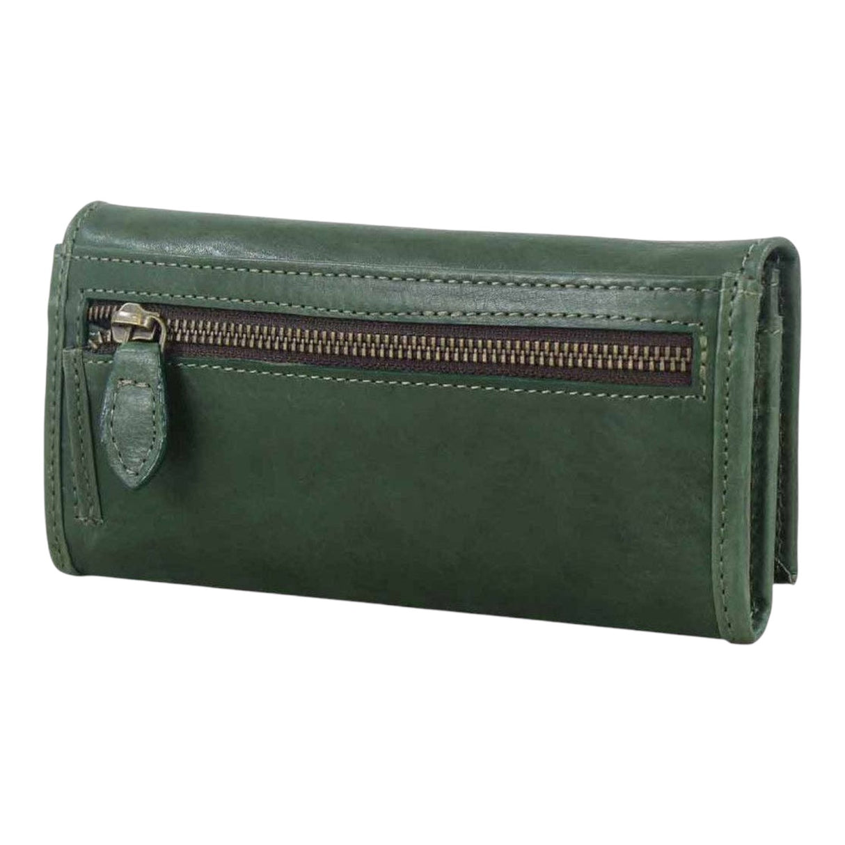 Grays 1922 Lily Snaffle Purse in Green Leather