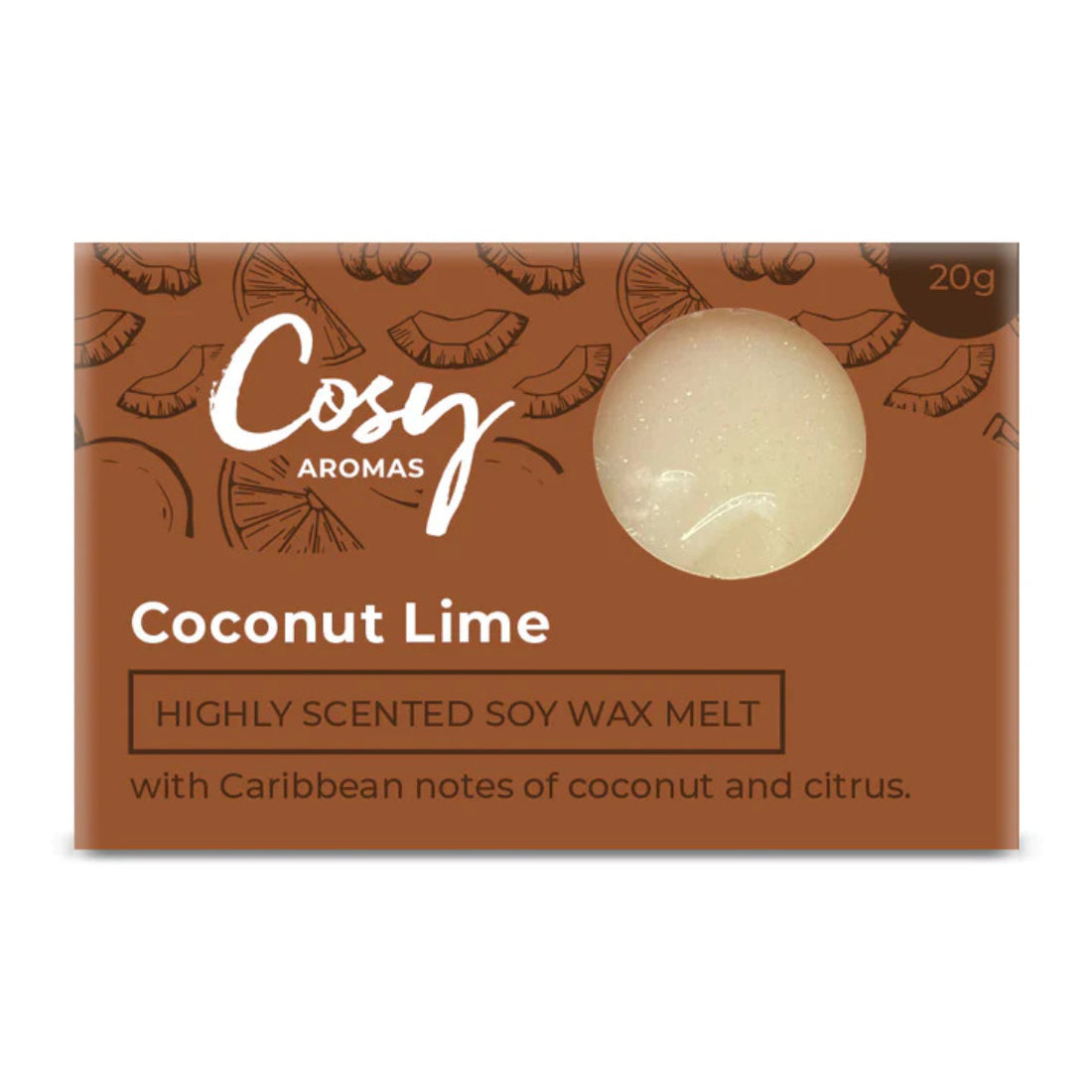 Cosy Aromas Coconut Lime Wax Melt