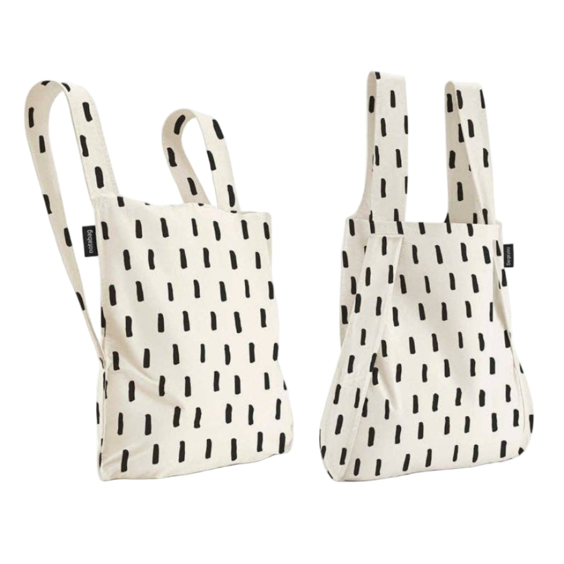 Notabag Convertible Bag and Backpack - Black Brush