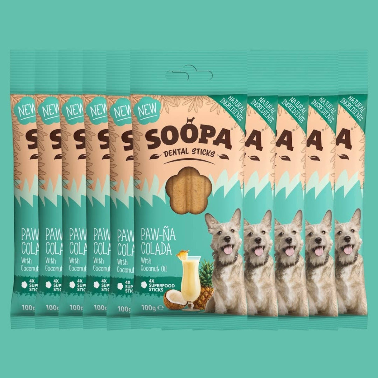 Soopa Europe Paw-Na Colada Dog Dental Sticks