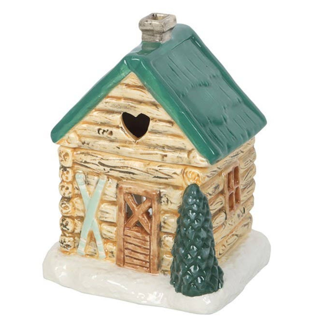 Something Different Winter Cabin Ski Chalet Oil Burner