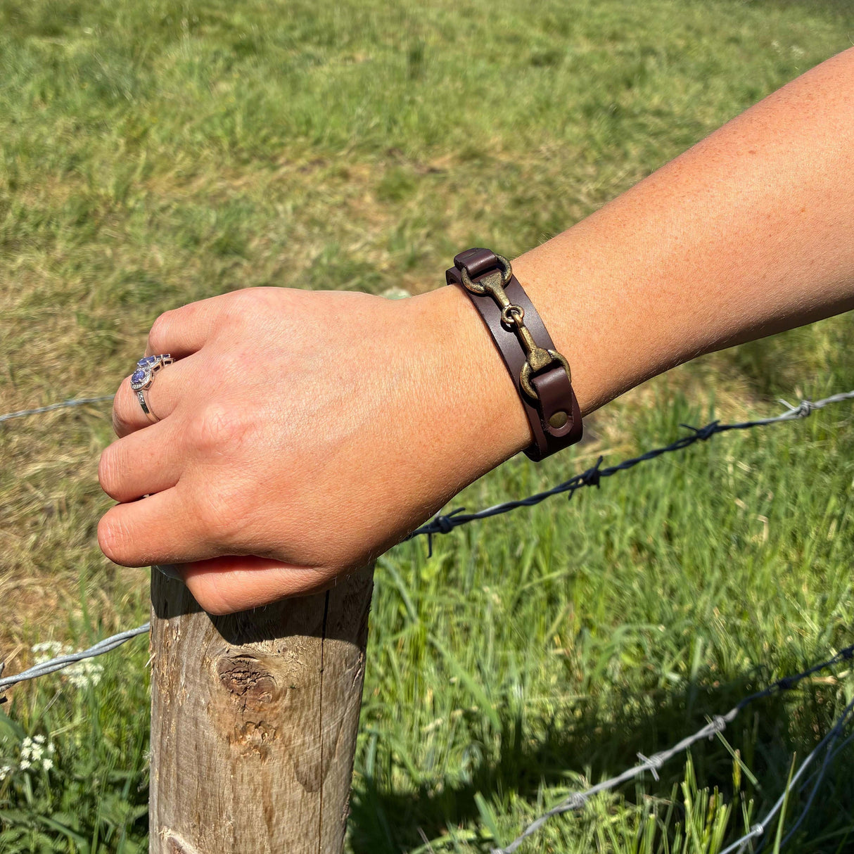 Grays 1922 Snaffle Bracelet Dark Brown