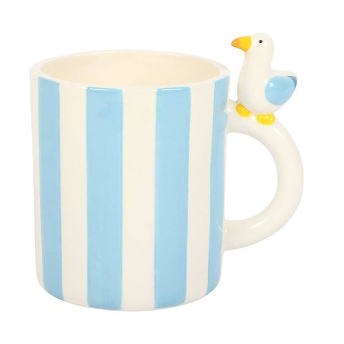 Something Different Striped Mug with Seagull