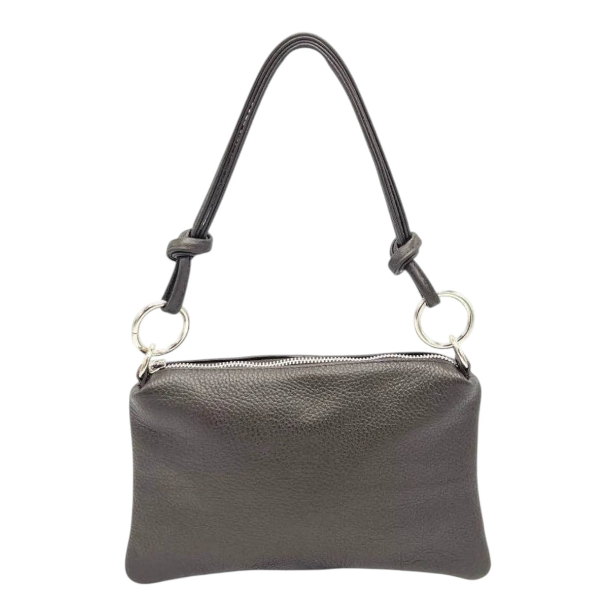 Suie Valentini Leather Handbag with Removable Strap
