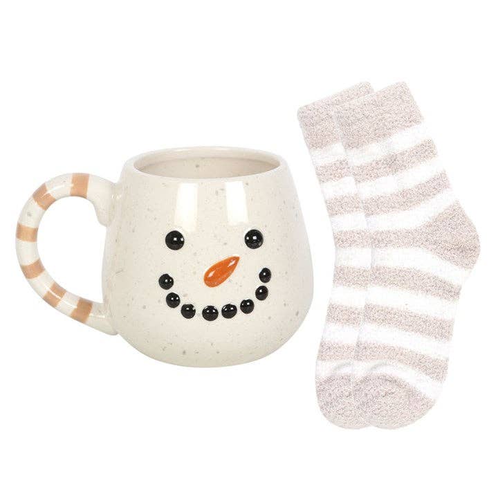 SD Snowman Mug and Socks Set