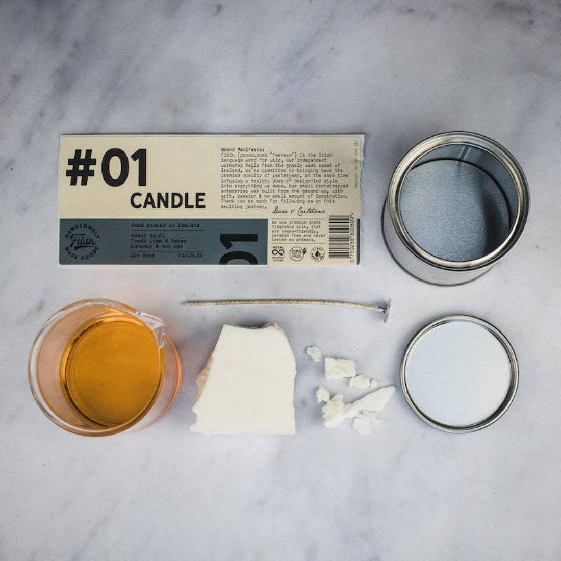 FAIN Candle 01 | Fresh Lime & Amber