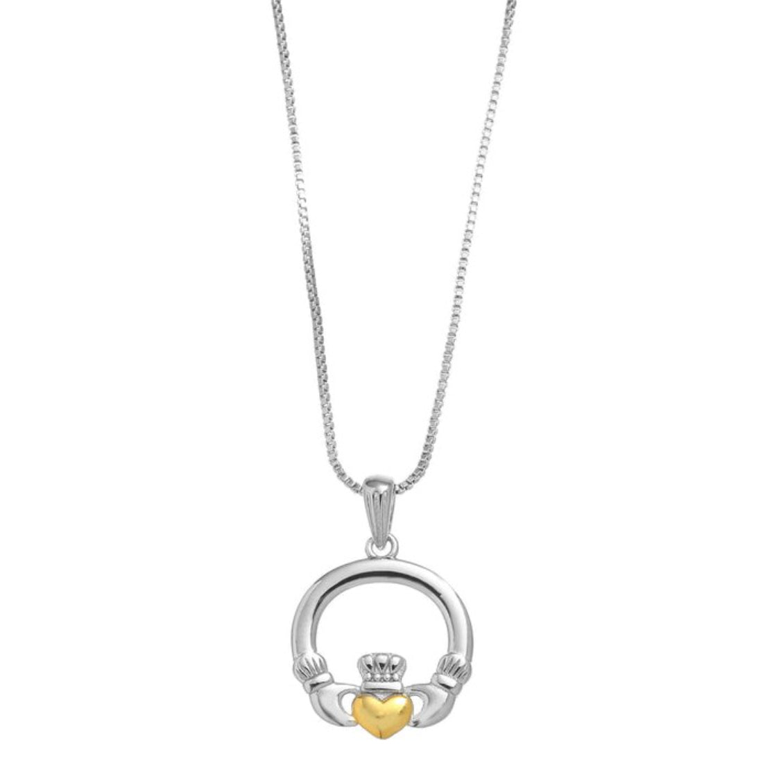 Gra Collection Claddagh  Pendant Necklace