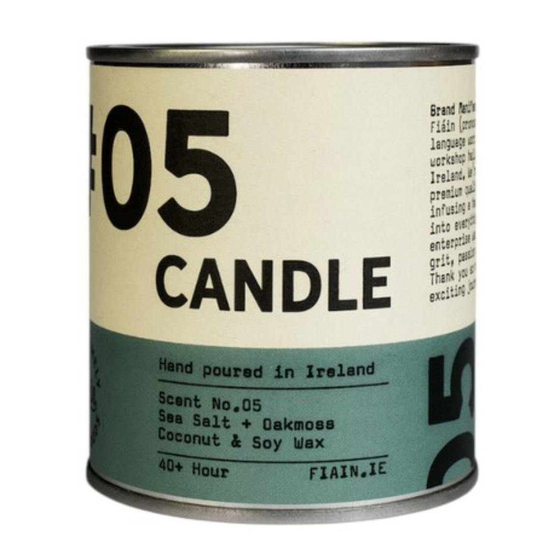 FAIN Candle 05 | Sea Salt + Oakmoss