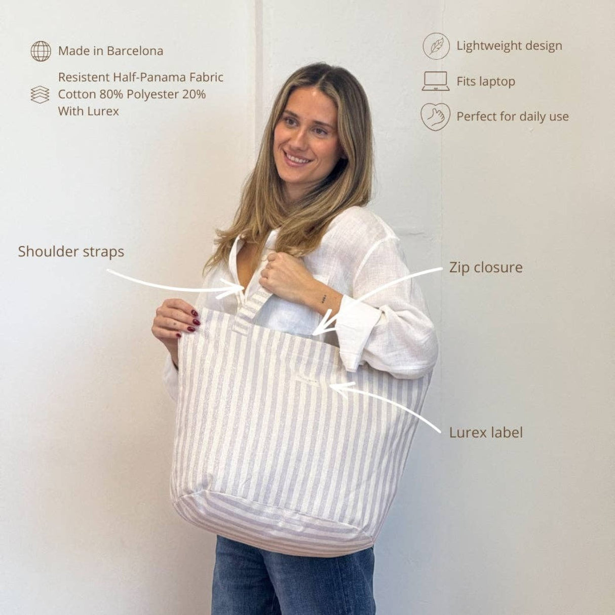 De La Mur Large Lulil Zipper Bag