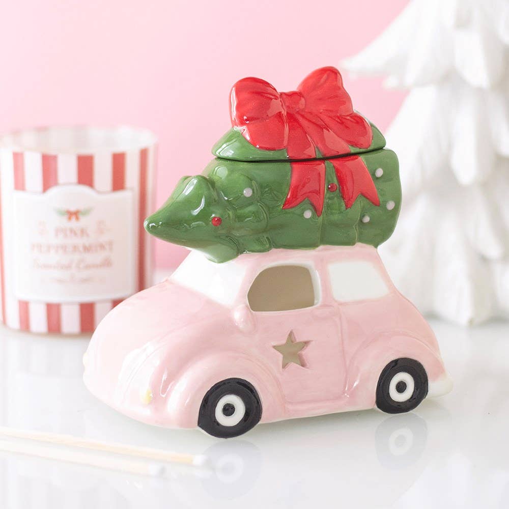 Something Different Pink Car with Christmas Tree Oil Burner