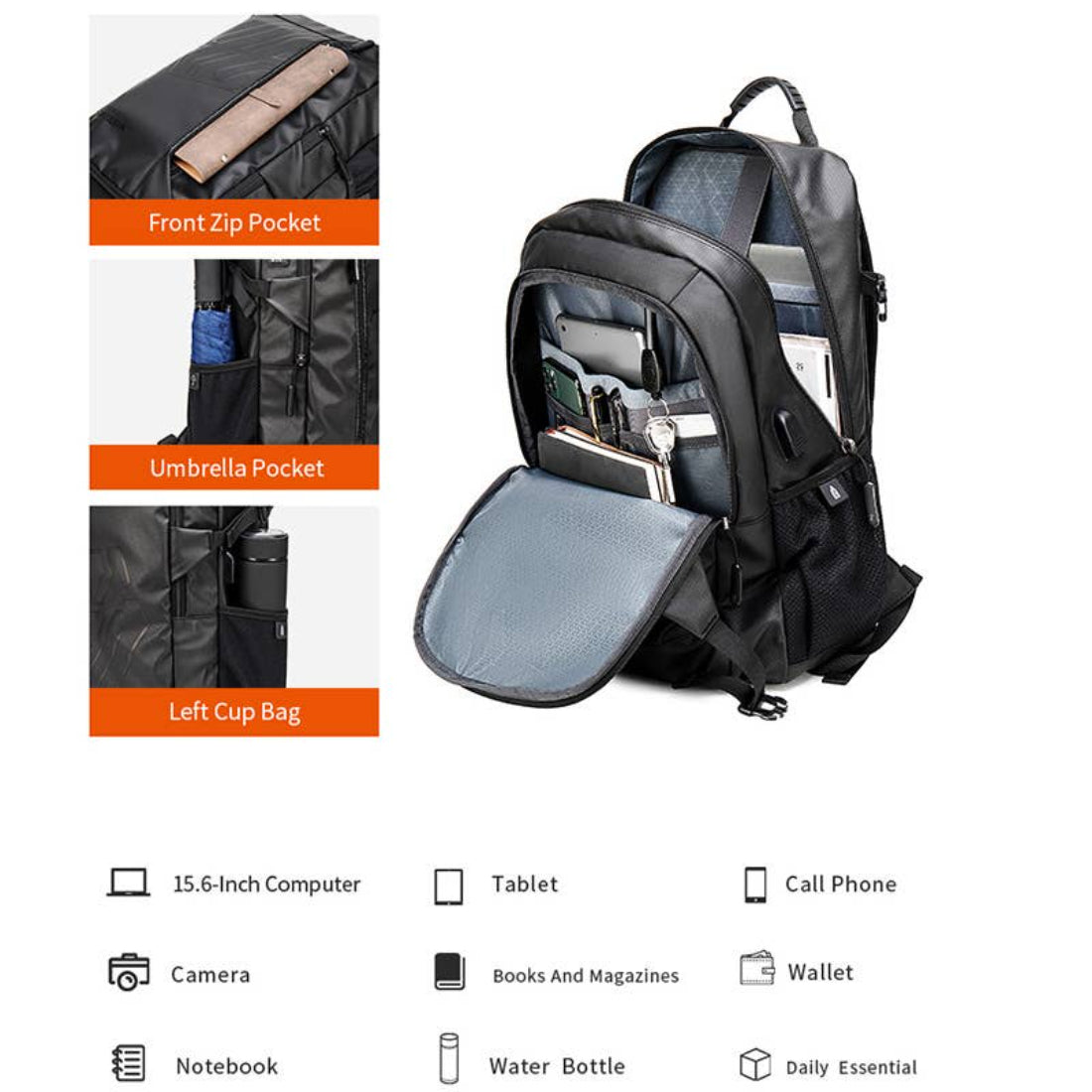 Marina Galanti Medium Backpack Light Grey