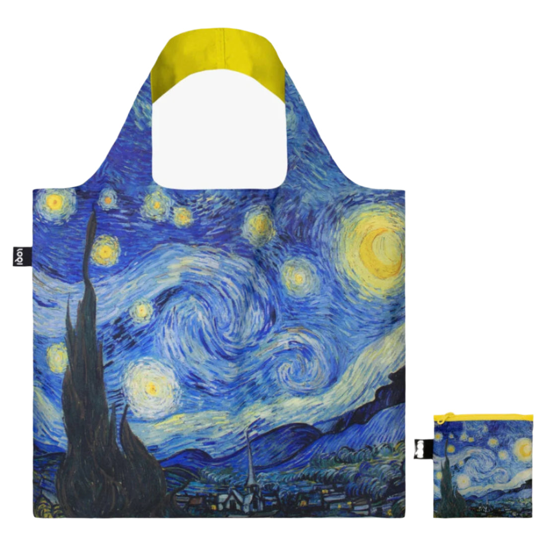 LOQI Starry Night Neon Recycled Bag