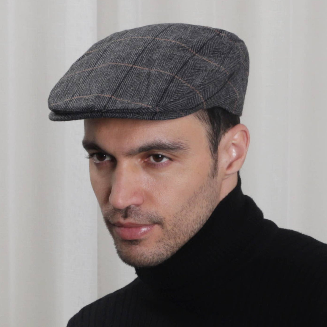 Boru Tweed Traditional Tweed Cap Grey