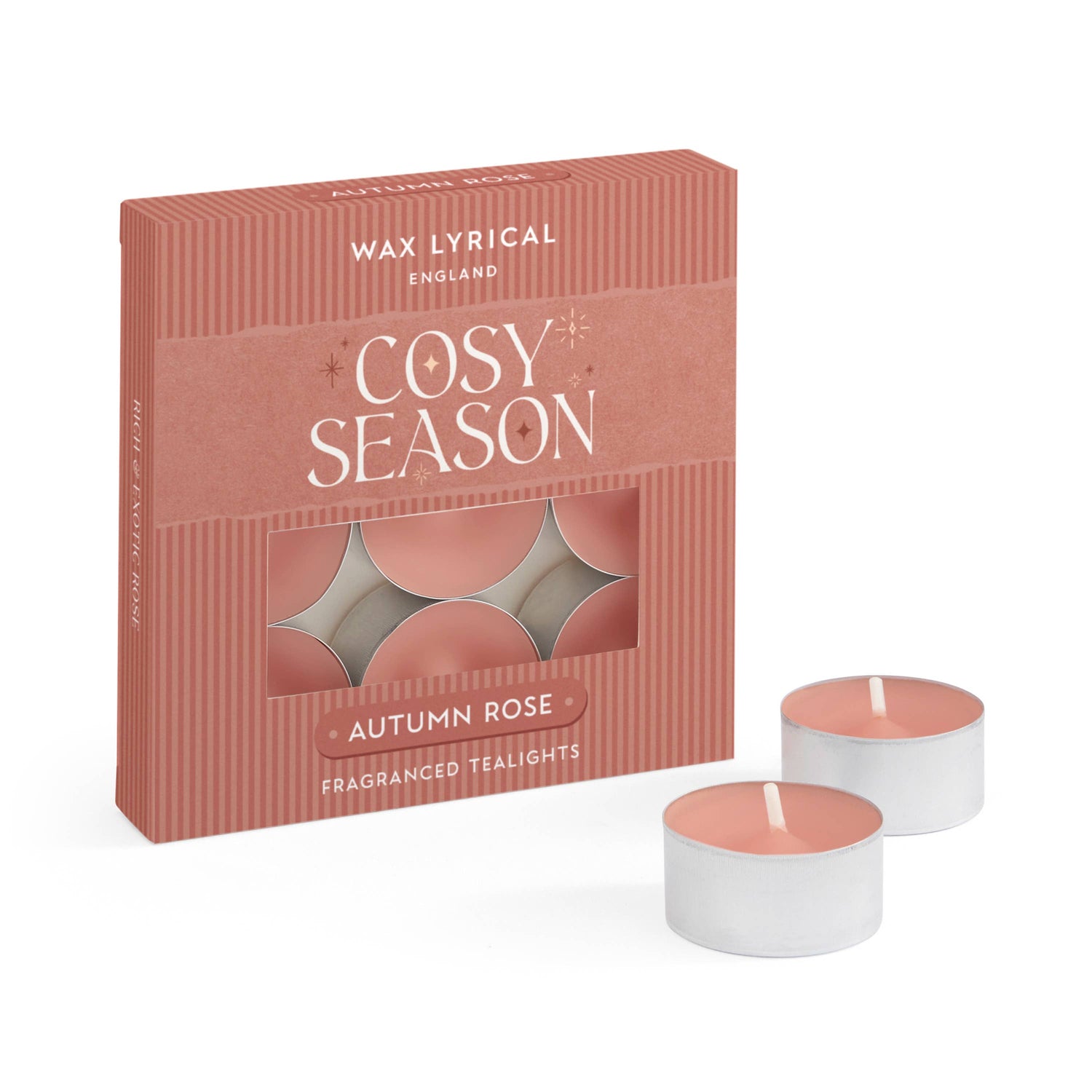 Wax Lyrical Cosy Season Autumn Rose Tealights