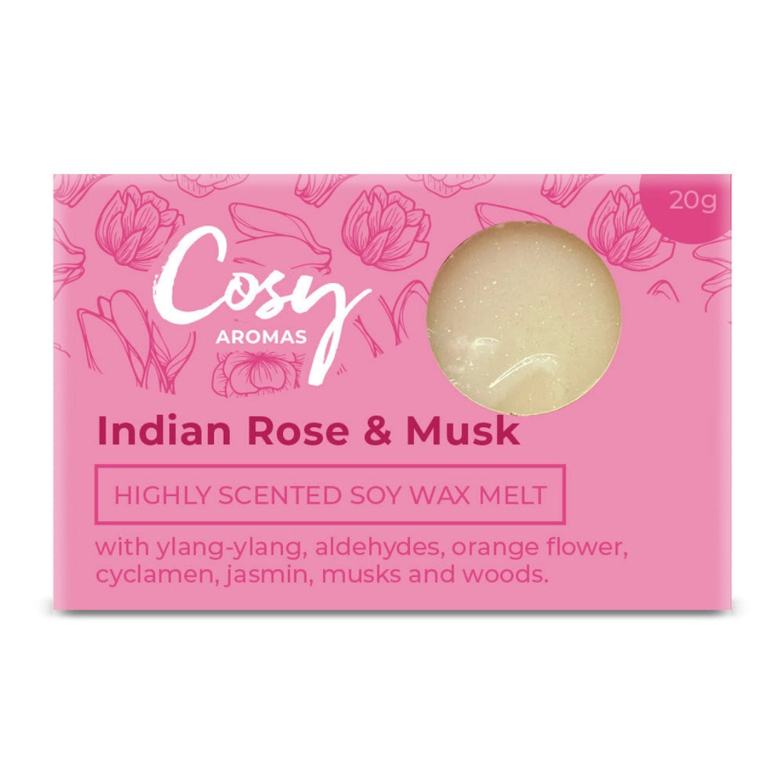 Cosy Aromas Indian Rose & Musk Wax Melt