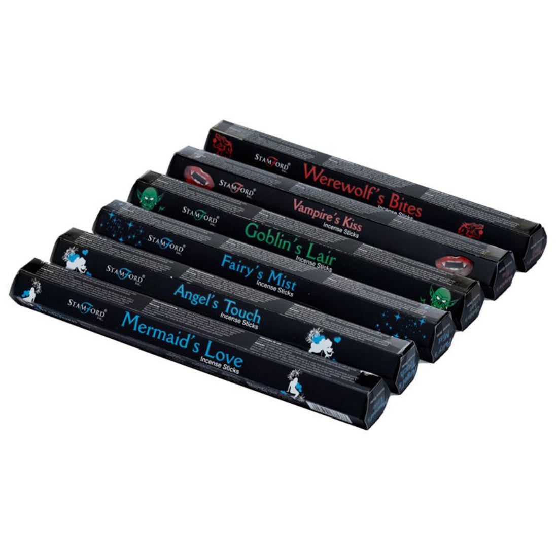 Stamford Hex Black Incense Sticks 6 Pack