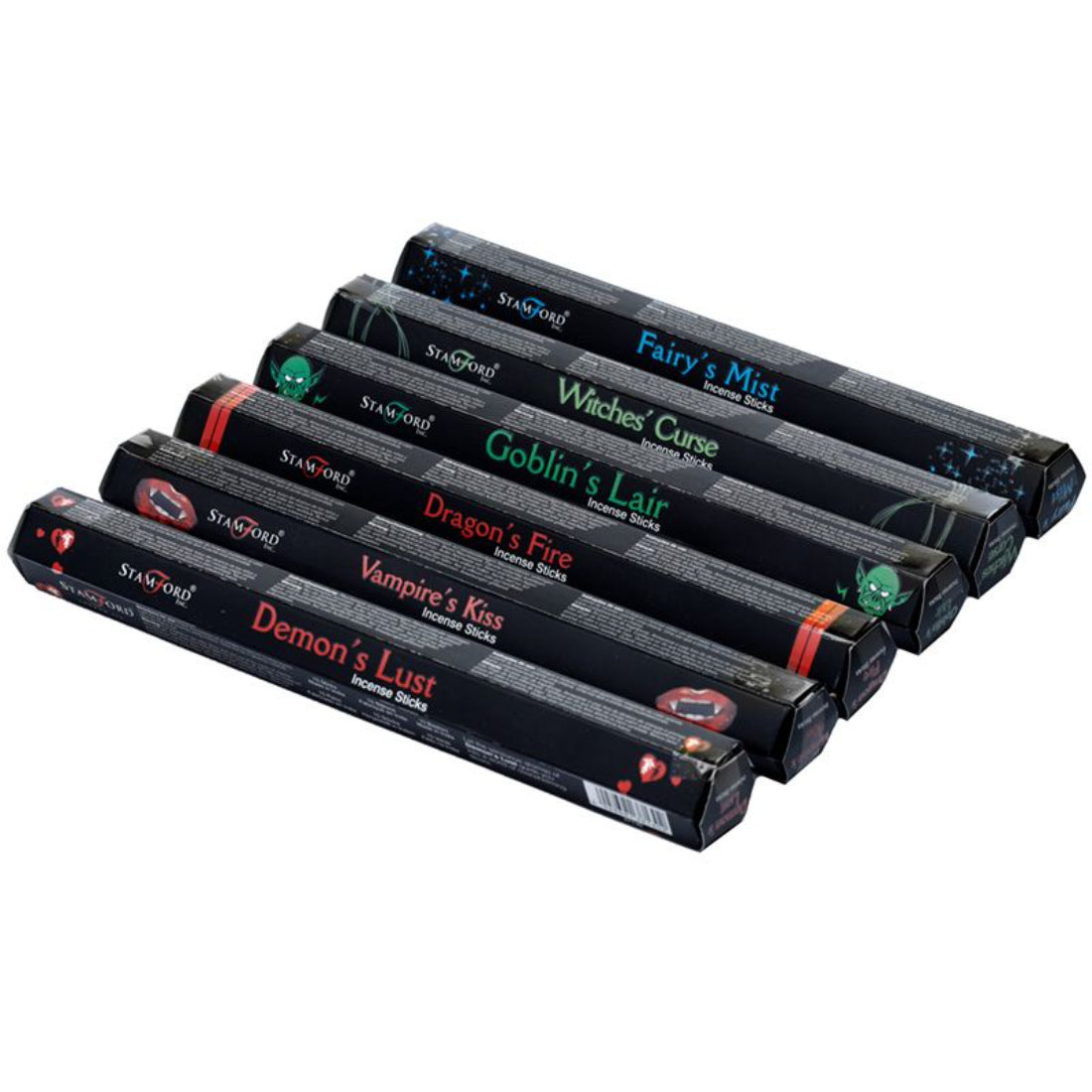 Stamford Hex Black Incense Sticks 6 Pack