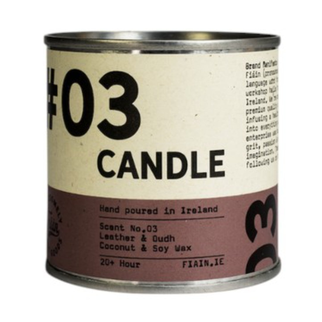 FAIN Candle 03 | Leather & Oudh