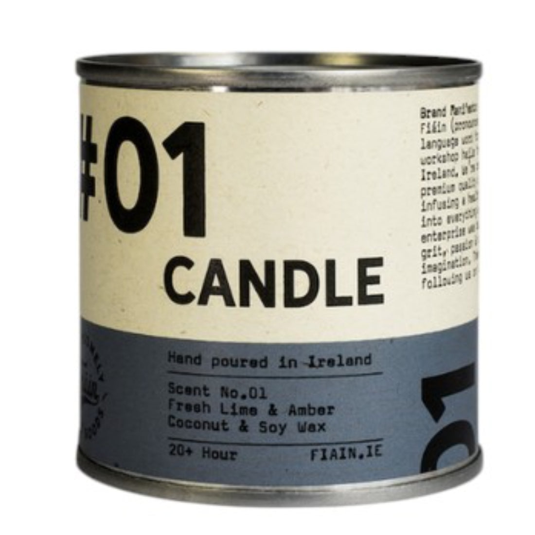 FAIN Candle 01 | Fresh Lime & Amber