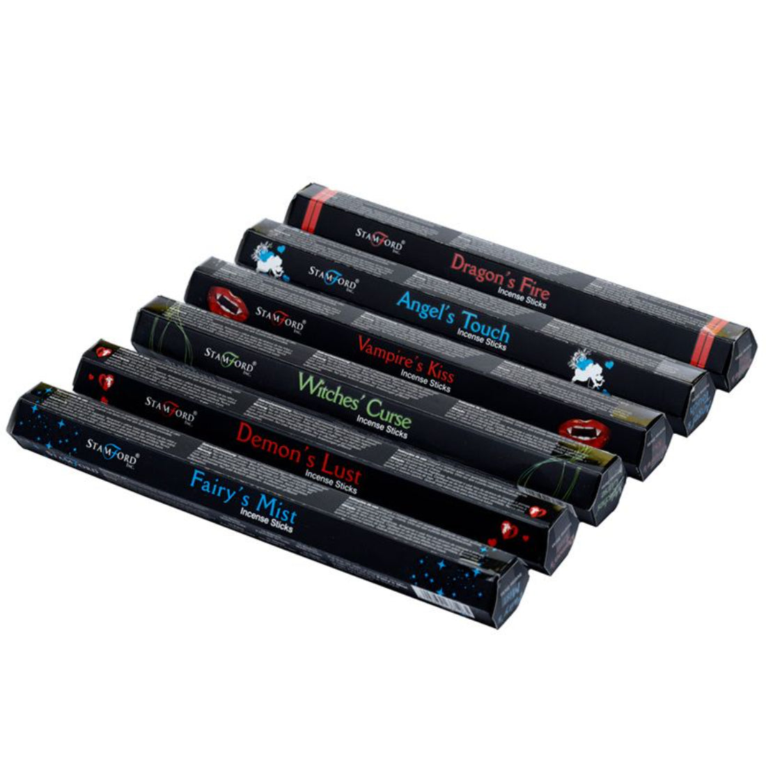 Stamford Hex Black Incense Sticks 6 Pack