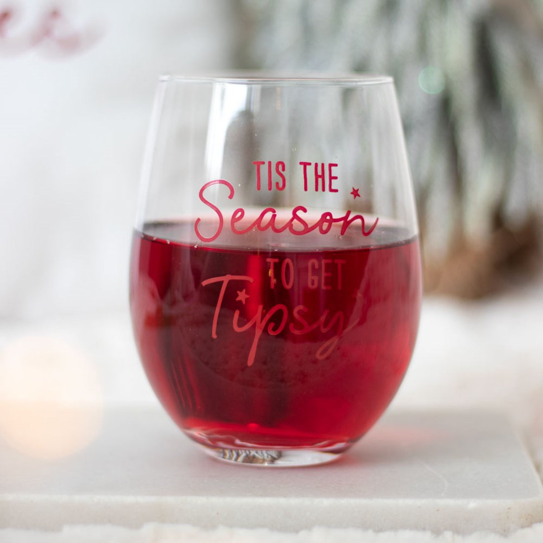 SD Tis the Season Stemless Glass