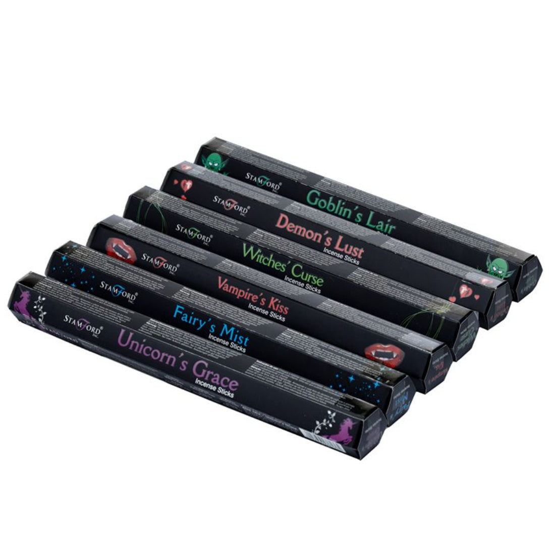 Stamford Hex Black Incense Sticks 6 Pack