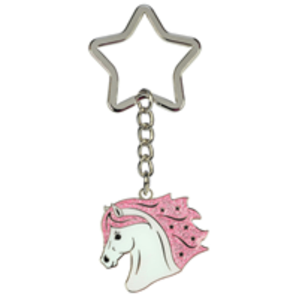 Whitestar Head Keyring