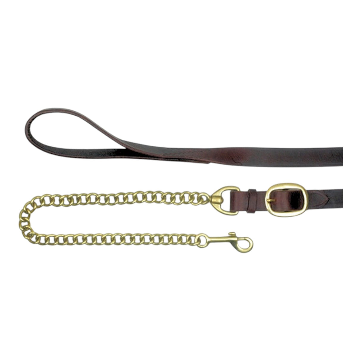 Mackey Classic Leather Lead with Chain