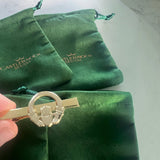 CastleKnock Designs Claddagh Ring Cufflinks Tie Clip Pin Set - Gold