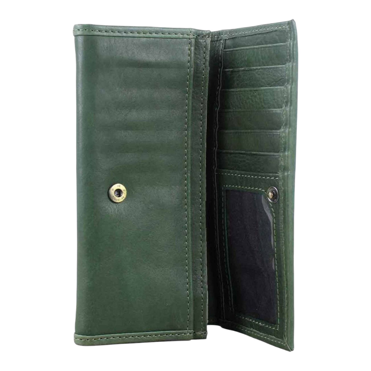 Grays 1922 Lily Snaffle Purse in Green Leather