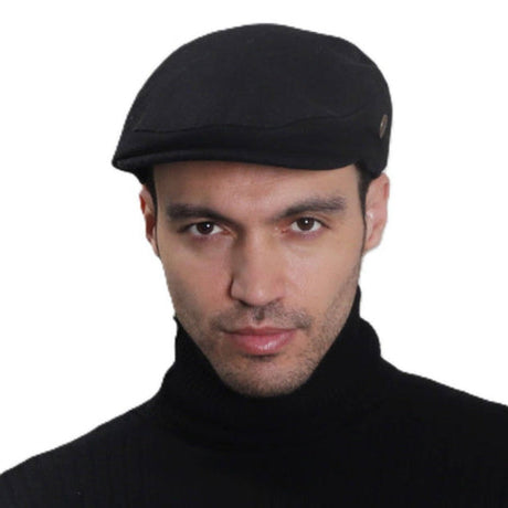 Boru Tweed Tweed Cap Black
