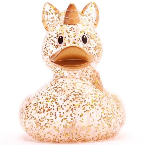 Duckshop Gold Glitter Unicorn Rubber Duck