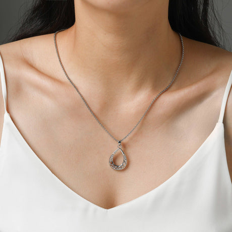 Carrick Celtic Weave Teardrop Pendant