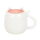 Something Different White Cat Shaped Mug