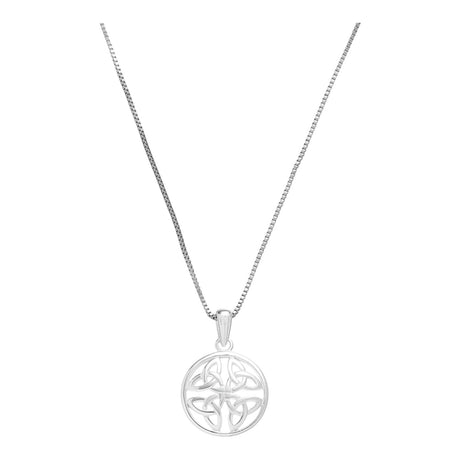 Celtic Ore Crafts 4 Trinity in Circle Pendant Sterling Silver