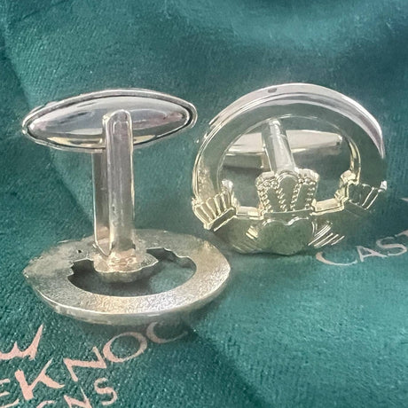 CastleKnock Designs Claddagh Ring Gold Plated Cufflinks