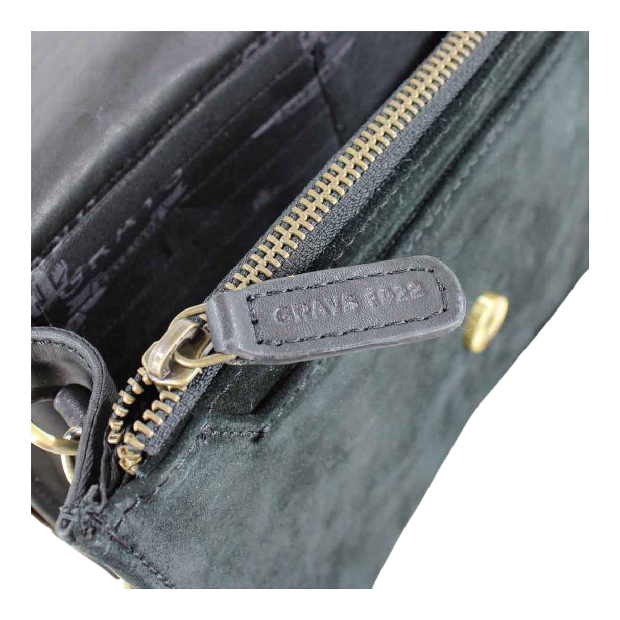 Grays 1922 Emma Evening Bag Black And Suede