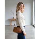 Suie Valentini Leather Shoulder Bag