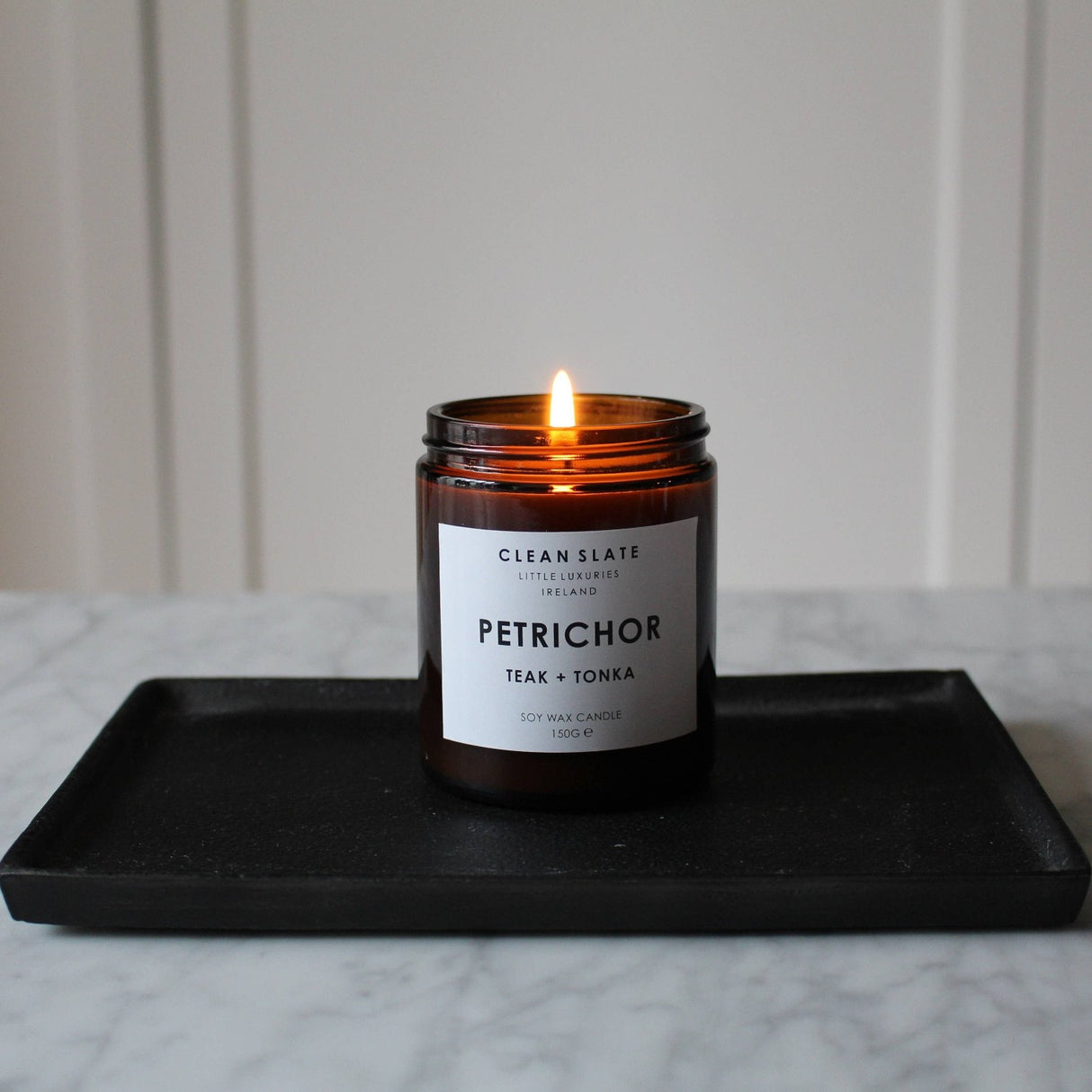 CLEAN SLATE Petrichor Amber Candle