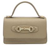 Suie Valentini Genuine Leather Handbag with Chain