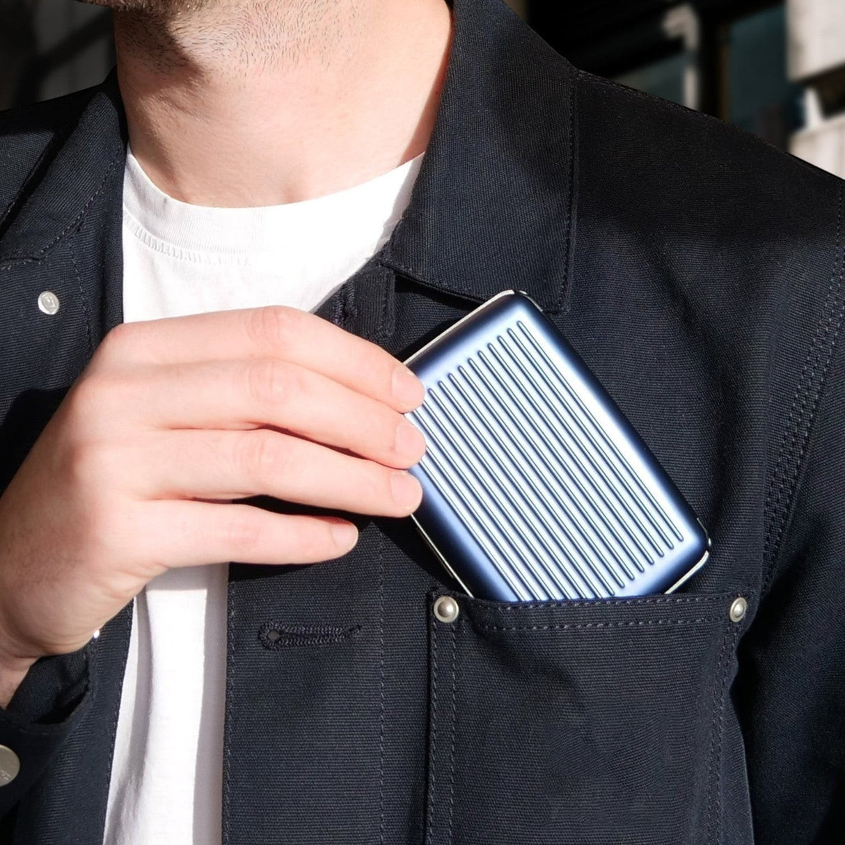 ÖGON Smart Case Stockholm Aluminum Card Holder