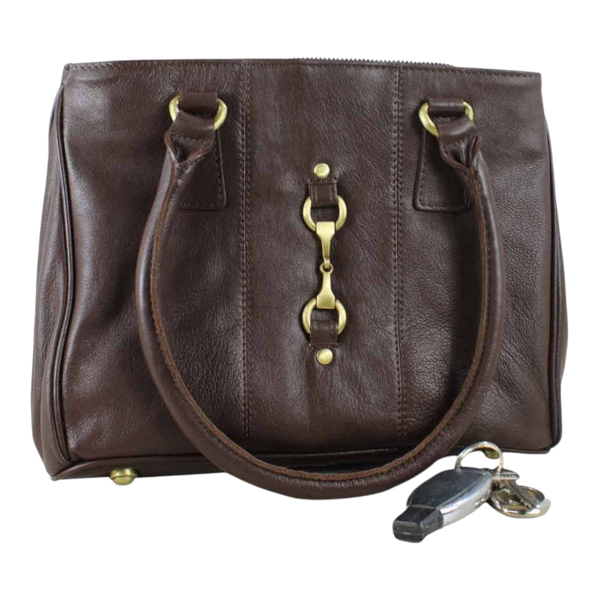 Grays 1922 Sadie Handbag with Snaffle - Brown Leather