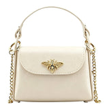 Nanabags Bee Happy Mini Leather Crossbody Bag