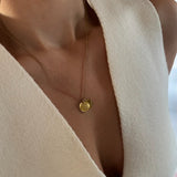 Rudies and Co  'Sure Look Be Grand'  Engraved Disc Necklace