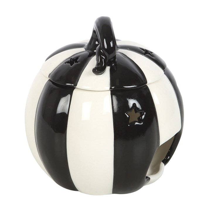SD Black and White Pumpkin Oil Burner