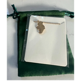CastleKnock Designs Map of Ireland Gold Necklace