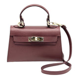 Suie Valentini srl - Genuine leather shoulder bag, Made in Italy, art. 112609