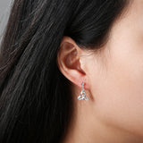Celtic Ore Trinity Earrings with Stones