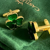CastleKnock Designs Shamrock Cufflinks
