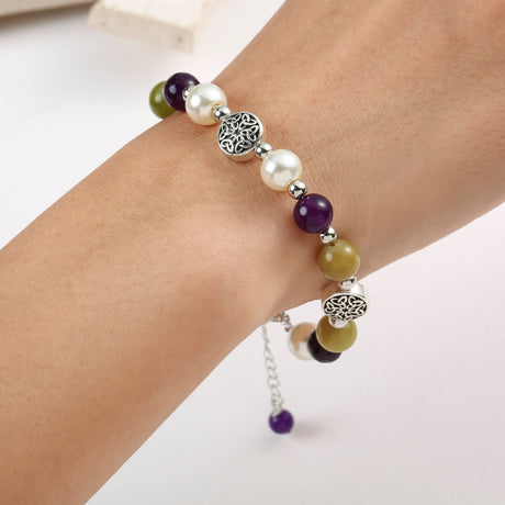 Celtic Ore Bracelet Metal Beads Trinity Marble